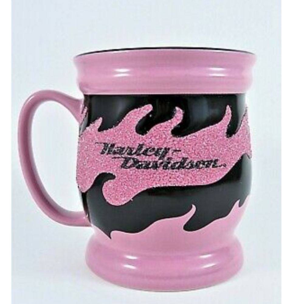 Harley Davidson Glitter Pink Coffee Mug
